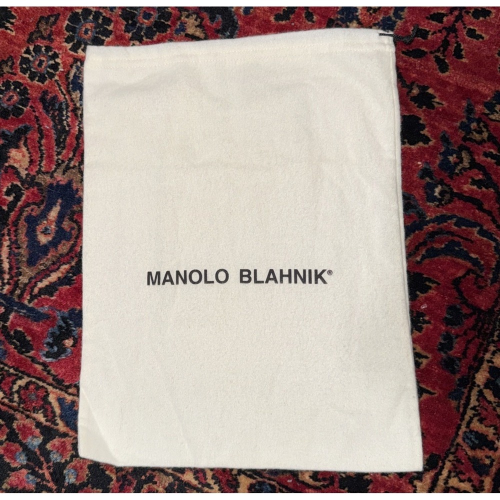 MANOLO BLAHNIK Drawstring Logo Dust Bag - 10.25" x 13.75"